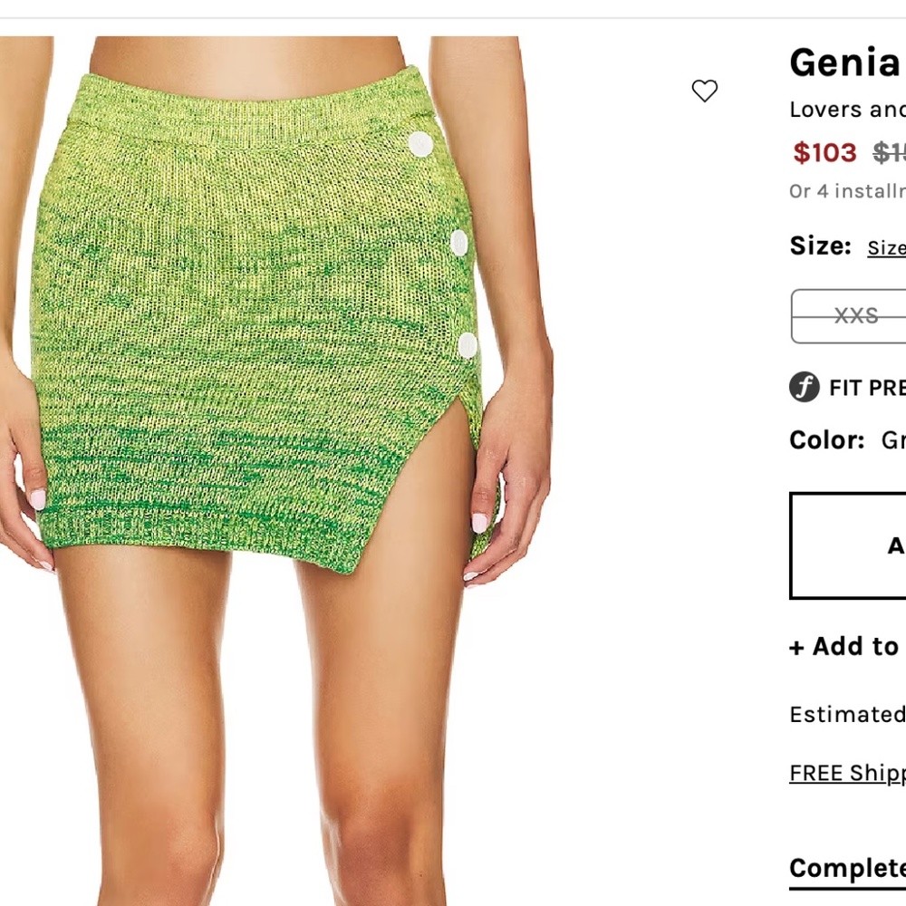 Lovers & Friends Skirt- Genia Ombre Skirt